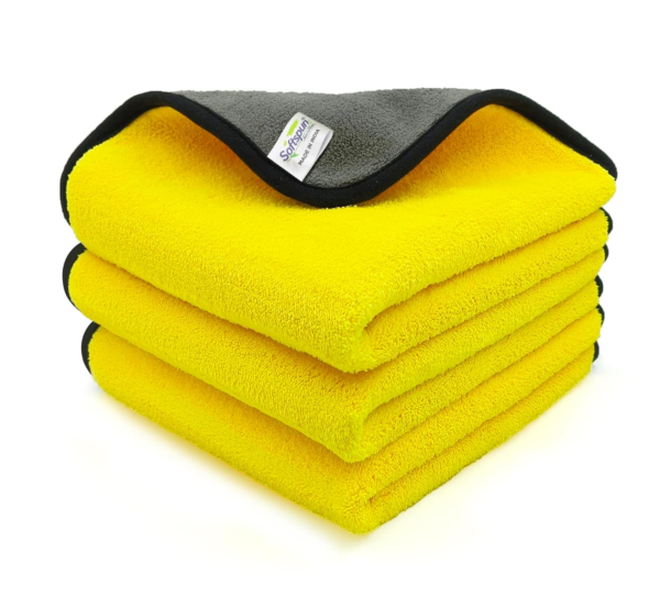 Yellow Duster Cleaning Cloth - Multipurpose Cotton Cloth - Big Size