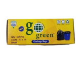 Go Green Garbage Bags for Dustbin | Small Black Trash Bags for Wet & Dry Waste | Disposable Bin17 X 19 I