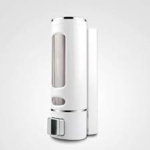Wall Mounted PVC Liquid Soap Dispenser for Home,Office,Bathroom& Kitchen (Chrome) 400 ml Soap, Liquid, Shampoo, Conditioner, Foam, Gel, Lotion Dispenser  (Silver)